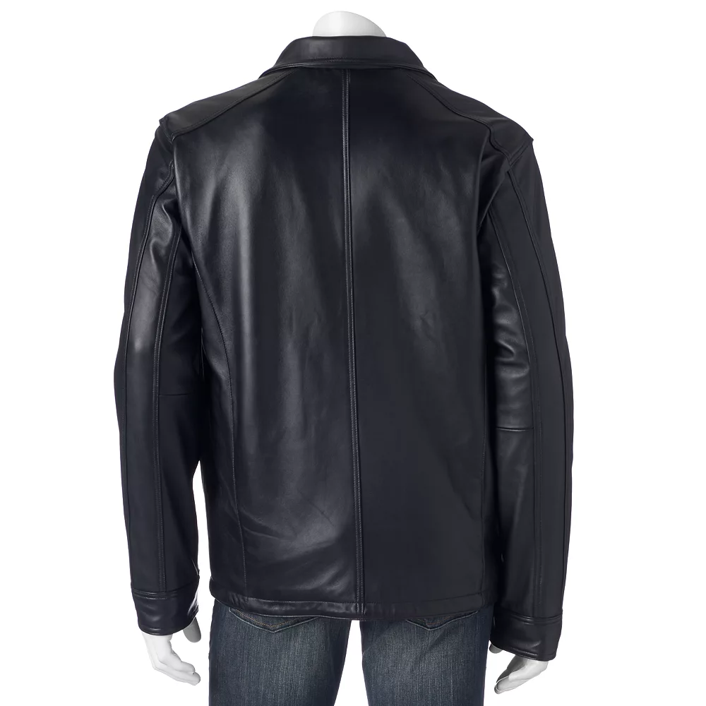 Men's Vintage Leather Lambskin Leather Racer Jacket 5 Men's Vintage Leather Lambskin Leather Racer Jacket - Image 3