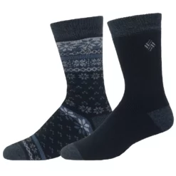 Men's Columbia Thermal Crew Socks -Cheap Mens Casual Outdoor Clothing Store 2678612 Blue Fairisle