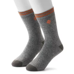 Men's Columbia Thermal Crew Socks -Cheap Mens Casual Outdoor Clothing Store 2678612 Gray