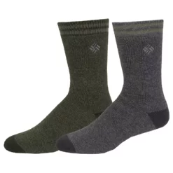 Men's Columbia Thermal Crew Socks -Cheap Mens Casual Outdoor Clothing Store 2678612 Green