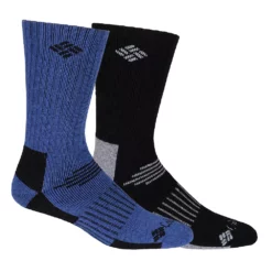 Men's Columbia 2-pack Wool-Blend Socks -Cheap Mens Casual Outdoor Clothing Store 2699269 Blue Marl