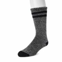 Men's MUK LUKS Heat Retainers Solid Thermal Socks