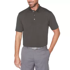 Men's Grand Slam Off Course Slim-Fit Textured Golf Polo -Cheap Mens Casual Outdoor Clothing Store 3203708 Quiet Shade