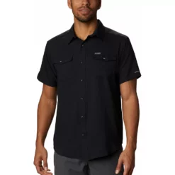Utilizer™ II Solid Short Sleeve Shirt -Cheap Mens Casual Outdoor Clothing Store 3399420 Black