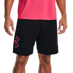 Men's Under Armour Tech Graphic Shorts -Cheap Mens Casual Outdoor Clothing Store 3450298 Black Pink Shock