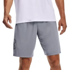 Men's Under Armour Tech Graphic Shorts -Cheap Mens Casual Outdoor Clothing Store 3450298 Steel Black