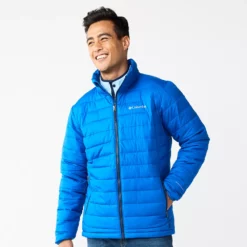 Men's Columbia Powder Lite Jacket -Cheap Mens Casual Outdoor Clothing Store 3587555 Bright Indigo