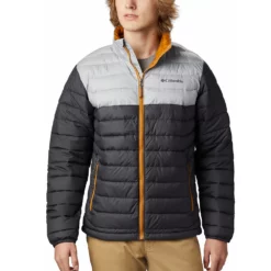 Men's Columbia Powder Lite Jacket -Cheap Mens Casual Outdoor Clothing Store 3587555 Shark Columbia Gray
