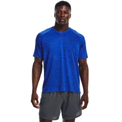 Men's Under Armour Tech 2.0 V-Neck Tee -Cheap Mens Casual Outdoor Clothing Store 3590811 Versa Blue