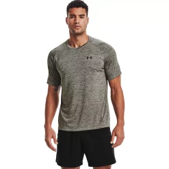 Men's Under Armour Tech 2.0 V-Neck Tee -Cheap Mens Casual Outdoor Clothing Store 3590811 Victory Green