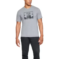 Men's Under Armour Boxed Sportstyle Tee -Cheap Mens Casual Outdoor Clothing Store 3591775 Steel Graphite
