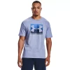 Men's Under Armour Boxed Sportstyle Tee -Cheap Mens Casual Outdoor Clothing Store 3591775 Washed Blue