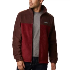 Men's Columbia Steens Mountain™ Full-Zip Fleece Jacket -Cheap Mens Casual Outdoor Clothing Store 3592654 Red Lodge