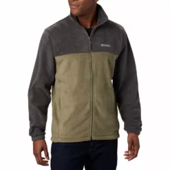 Men's Columbia Steens Mountain™ Full-Zip Fleece Jacket -Cheap Mens Casual Outdoor Clothing Store 3592654 Stone Green