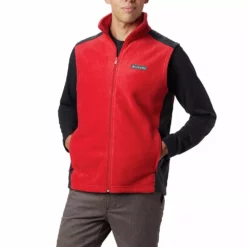 Men's Columbia Steens Mountain™ Vest -Cheap Mens Casual Outdoor Clothing Store 3594014 Mountain Red