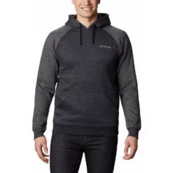 Men's Columbia Hart Mountain Hoodie -Cheap Mens Casual Outdoor Clothing Store 3595641 Black Heather