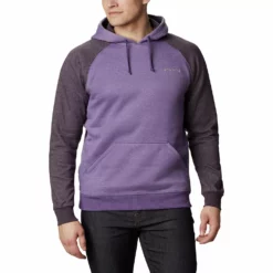 Men's Columbia Hart Mountain Hoodie -Cheap Mens Casual Outdoor Clothing Store 3595641 Purple Heather