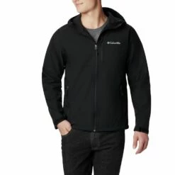 Men's Columbia Ascender Hooded Softshell Jacket -Cheap Mens Casual Outdoor Clothing Store 3595932 Black