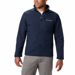 Men's Columbia Ascender Softshell Jacket -Cheap Mens Casual Outdoor Clothing Store 3597010 Navy