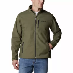 Men's Columbia Ascender Softshell Jacket -Cheap Mens Casual Outdoor Clothing Store 3597010 Stone Green