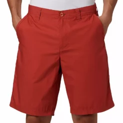 Men's Columbia Washed-Out Shorts -Cheap Mens Casual Outdoor Clothing Store 3605036 Carnelian Red