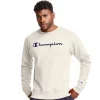 Men's Champion® Powerblend Fleece Sweatshirt -Cheap Mens Casual Outdoor Clothing Store 3614978 Oatmeal Heather