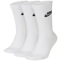 Men's Nike Everyday Essential Crew Socks -Cheap Mens Casual Outdoor Clothing Store 3631965 White Black
