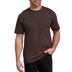 Men's Dickies Heavyweight Short Sleeve Shirt -Cheap Mens Casual Outdoor Clothing Store 3674414 Chocolate Brown