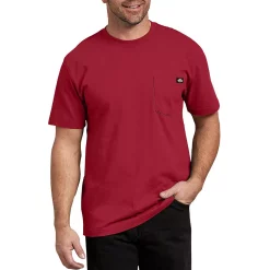 Men's Dickies Heavyweight Short Sleeve Shirt -Cheap Mens Casual Outdoor Clothing Store 3674414 English Red
