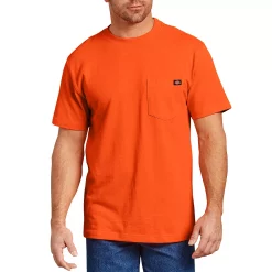 Men's Dickies Heavyweight Short Sleeve Shirt -Cheap Mens Casual Outdoor Clothing Store 3674414 Orange