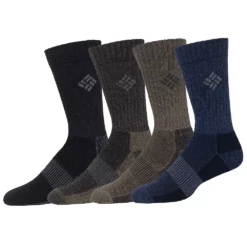 Men's Columbia 4-pack Space-Dye Crew Socks