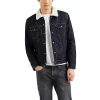 Men's Levi's® Sherpa-Lined Trucker Jacket -Cheap Mens Casual Outdoor Clothing Store 3753742 Juniper Rinse Sherpa