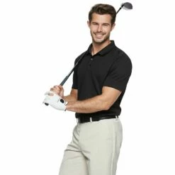 Men's Tek Gear® Classic-Fit Golf Polo -Cheap Mens Casual Outdoor Clothing Store 3770046 Black