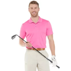 Men's Tek Gear® Classic-Fit Golf Polo -Cheap Mens Casual Outdoor Clothing Store 3770046 Colorful Pink