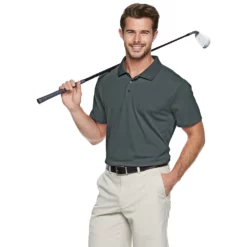 Men's Tek Gear® Classic-Fit Golf Polo -Cheap Mens Casual Outdoor Clothing Store 3770046 Hawk Gray
