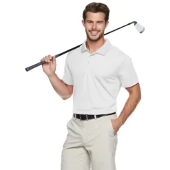 Men's Tek Gear® Classic-Fit Golf Polo -Cheap Mens Casual Outdoor Clothing Store 3770046 Modern White
