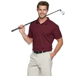 Men's Tek Gear® Classic-Fit Golf Polo -Cheap Mens Casual Outdoor Clothing Store 3770046 Tawny Port