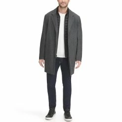 Men's Dockers® Midweight Wool-Blend Topcoat with Quilted Bib -Cheap Mens Casual Outdoor Clothing Store 3799953 ALT2