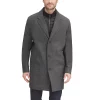 Men's Dockers® Midweight Wool-Blend Topcoat with Quilted Bib 2 Men's Dockers® Midweight Wool-Blend Topcoat with Quilted Bib -Cheap Mens Casual Outdoor Clothing Store 3799953 Herringbone