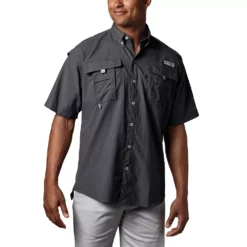 Men's Columbia PFG Bahama II Short Sleeve Woven Shirt 17 Men's Columbia PFG Bahama II Short Sleeve Woven Shirt -Cheap Mens Casual Outdoor Clothing Store 3842033 Black