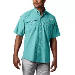 Men's Columbia PFG Bahama II Short Sleeve Woven Shirt 21 Men's Columbia PFG Bahama II Short Sleeve Woven Shirt -Cheap Mens Casual Outdoor Clothing Store 3842033 Gulf Stream