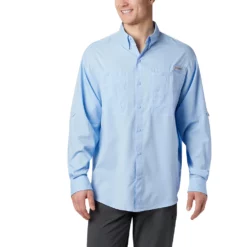 Men's Columbia PFG Tamiami™ II Long Sleeve Shirt -Cheap Mens Casual Outdoor Clothing Store 3842791 Sail