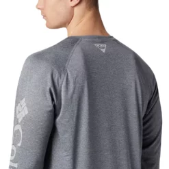 Men's Columbia PFG Terminal Tackle™ Heather Long Sleeve Shirt -Cheap Mens Casual Outdoor Clothing Store 3843032 ALT3