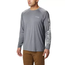 Men's Columbia PFG Terminal Tackle™ Heather Long Sleeve Shirt