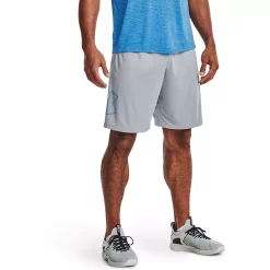 Big & Tall Under Armour Tech Graphic Shorts -Cheap Mens Casual Outdoor Clothing Store 3869040 Mod Gray Blue Circuit
