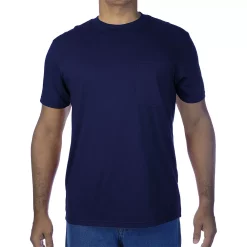 Men's Smith's Workwear Extended-Tail Cotton Crewneck Tee -Cheap Mens Casual Outdoor Clothing Store 3886949 Navy