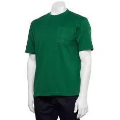 Men's Smith's Workwear Extended-Tail Cotton Crewneck Tee -Cheap Mens Casual Outdoor Clothing Store 3886949 Viridian Green
