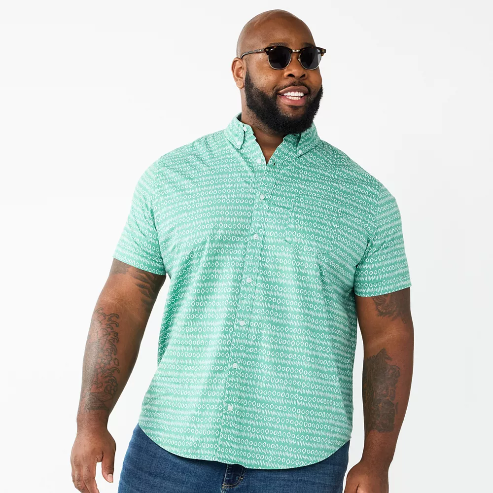Big & Tall Sonoma Goods For Life® Poplin Button-Down Shirt 12 Big & Tall Sonoma Goods For Life® Poplin Button-Down Shirt - Image 10