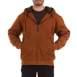 Men's Smith's Workwear Sherpa-Lined Fleece Jacket -Cheap Mens Casual Outdoor Clothing Store 4015823 Camel Brown