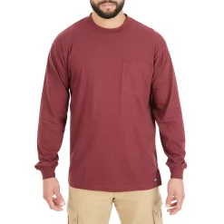 Men's Smith's Workwear Extended-Tail Pocket Tee 19 Men's Smith's Workwear Extended-Tail Pocket Tee -Cheap Mens Casual Outdoor Clothing Store 4134150 Burgundy